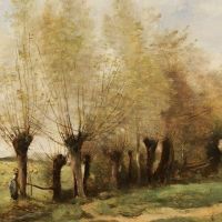 Jean-baptiste Camille Corot The Willow Grove 1870 Hand Painted Reproduction