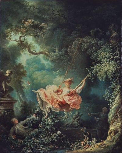 art oil painting reproduction of  Jean-honor Fragonard Les Hasards Heureux De L Escarpolette The Swing 1767 museum quality handmade