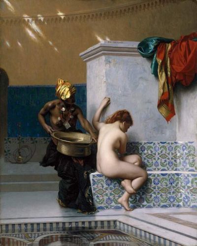 art oil painting reproduction of  Jean-leon Gerome Moorish Bath 1870 museum quality handmade