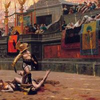Jean-leon Gerome Pollice Verso Hand Painted Reproduction