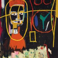 Jean-michel Basquiat Ancient Scientist 1984 Hand Painted Reproduction