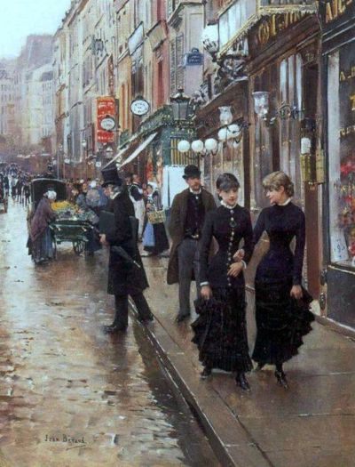 art oil painting reproduction of  Jean Beraud The Walk museum quality handmade