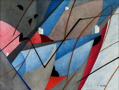 art oil painting reproduction of  Jean Crotti Universal Architecture 1920 museum quality handmade