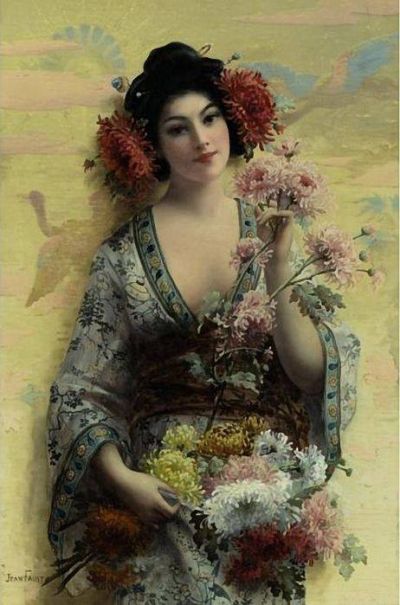art oil painting reproduction of  Jean Faust The Geisha museum quality handmade