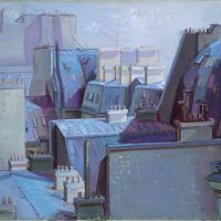 Jean Helion Blue Roofs Paris 1958