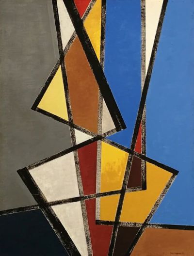 art oil painting reproduction of  Jean Leppien Cantate 1951 museum quality handmade