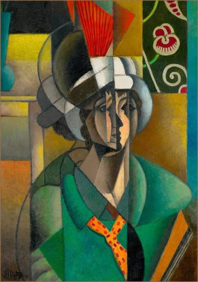 art oil painting reproduction of  Jean Metzinger Woman With Fan museum quality handmade
