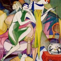 Jeanne Mammen Gold Fischfang 1925