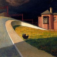 Jeffrey Smart Approaching Storm By Railway 1955
