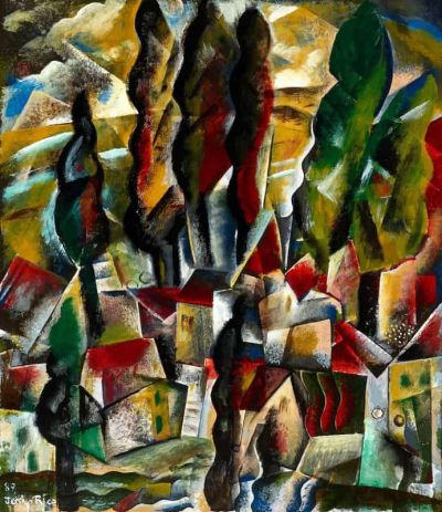 art oil painting reproduction of  Jessica Rice Village Iii 1989 museum quality handmade