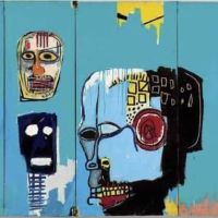 Jm Basquiat Blue Heads 1983 Hand Painted Reproduction