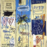 Jm Basquiat Charles The First - 1982 Hand Painted Reproduction