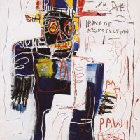 Jm Basquiat Irony Of A Negro Policeman Hand Painted Reproduction