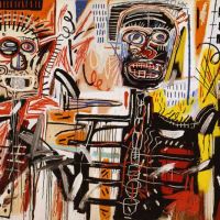 Jm Basquiat Philistines 1982 Hand Painted Reproduction