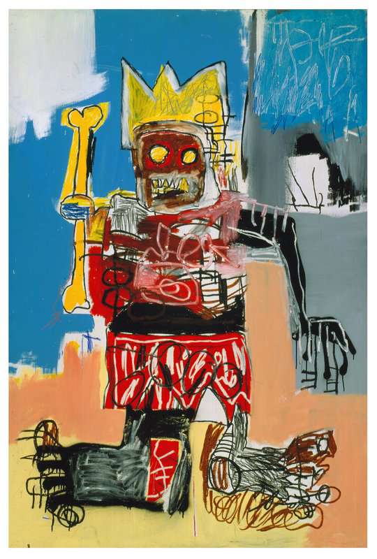 Jm Basquiat Red Robot - Untitled 1982 - 2 museum quality