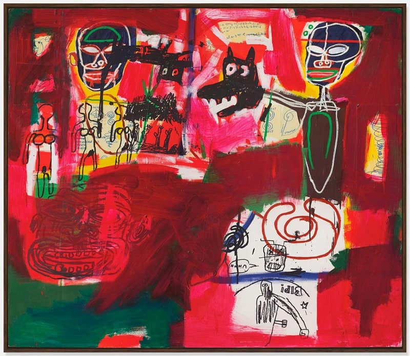Jm Basquiat Sabado Por La Noche Saturday Night 1984 museum quality