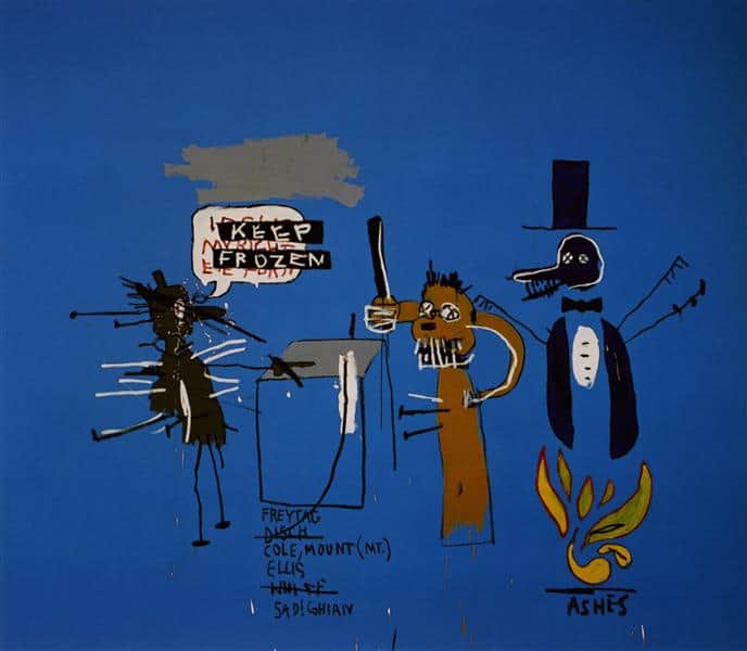 Jm Basquiat The Dingoes That Park Their Brains With Their Gum museum quality