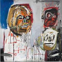 Jm Basquiat Three Delegates 1982 Hand Painted Reproduction