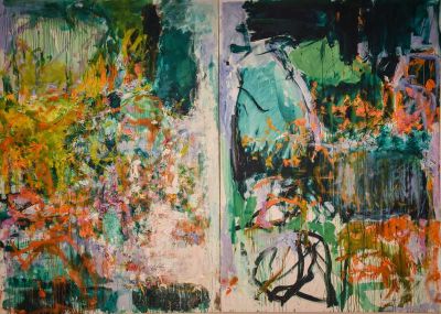 art oil painting reproduction of  Joan Mitchell A Garden For Audrey museum quality handmade