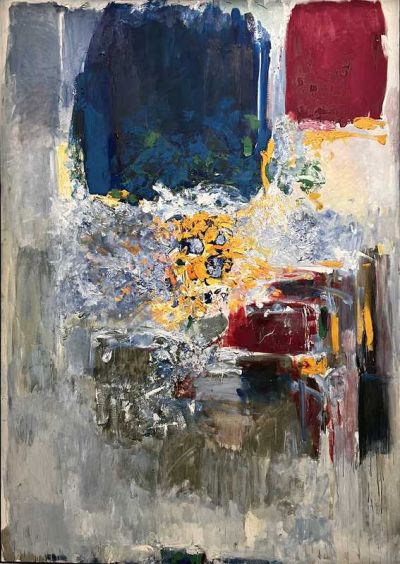 art oil painting reproduction of  Joan Mitchell Blueberry 2 museum quality handmade