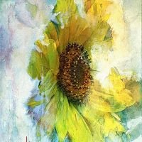 Joern Mcart. Sunflower Hand Painted Reproduction