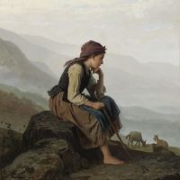 Johann Georg Meyer Von Bremen Die Ziegenhirtin