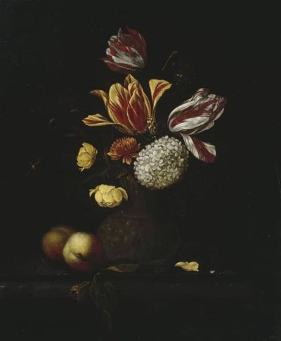 art oil painting reproduction of  Johannes Borman Still Life With Flowers 1600-59 museum quality handmade