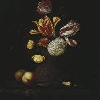 Johannes Borman Still Life With Flowers 1600-59 Hand Painted Reproduction