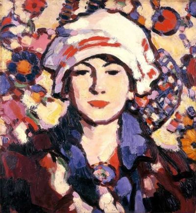 art oil painting reproduction of  John Duncan Fergusson Le Voile Persan 1909 museum quality handmade