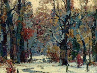 art oil painting reproduction of  John Fabian Carlson Forest Peace museum quality handmade