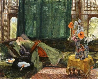art oil painting reproduction of  John Frederick Lewis The Siesta museum quality handmade