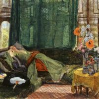 John Frederick Lewis The Siesta Hand Painted Reproduction