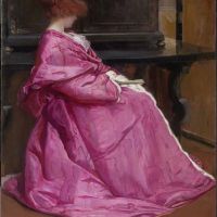 John Humphreys Johnston Le Domino Rose Ca. 1895