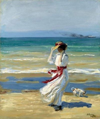 art oil painting reproduction of  John Lavery A Windy Day Ca. 1910 museum quality handmade