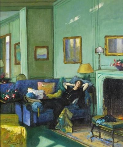 art oil painting reproduction of  John Lavery Mrs Osler 1929 museum quality handmade