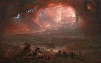 art oil painting reproduction of  John Martin The Destruction Of Pompeii And Herculaneum museum quality handmade