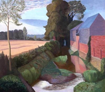 art oil painting reproduction of  John Nash Mill Building Boxted 1962 museum quality handmade