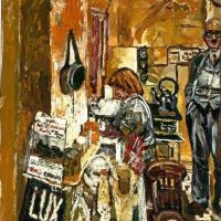John Randall Bratby Kitchen Interior 1955-56