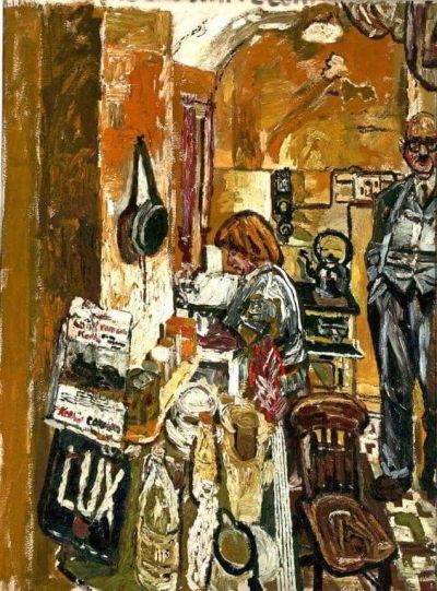 art oil painting reproduction of  John Randall Bratby Kitchen Interior 1955-56 museum quality handmade