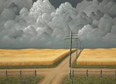 art oil painting reproduction of  John Rogers Cox Gray And Gold 1942 museum quality handmade