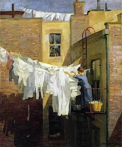 art oil painting reproduction of  John Sloan A Woman S Work 1912 museum quality handmade