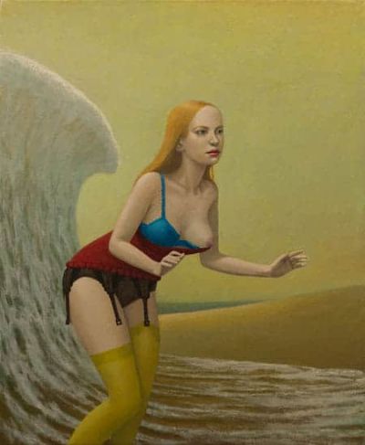 art oil painting reproduction of  John Tarahteeff The Wave museum quality handmade