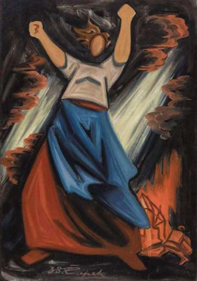 art oil painting reproduction of  Josef Capek Fire 1938 museum quality handmade