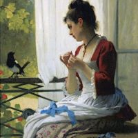 Joseph Caraud The Magpie Hand Painted Reproduction
