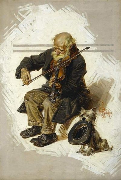 art oil painting reproduction of  Joseph Christian Leyendecker The Violinist And His Assistant 1916 museum quality handmade