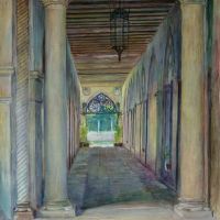 Joseph Lindon Smith Entrance Arcade Of Palazzi Barbaro Venice 1892