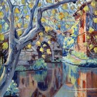 Joseph Raphael Reflection Pool C.1918