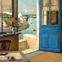 Joseph Raymond Wintz Vue Sur Le Port De Dolan 1927 Hand Painted Reproduction