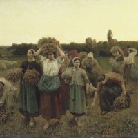 Jules Breton Calling In The Gleaners