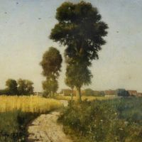 Jules Breton Landscape Courrieres France